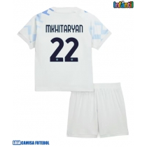 Camisa de Futebol Inter Milan Henrikh Mkhitaryan #22 Equipamento Secundário Infantil 2025-26 Manga Curta (+ Calças curtas)